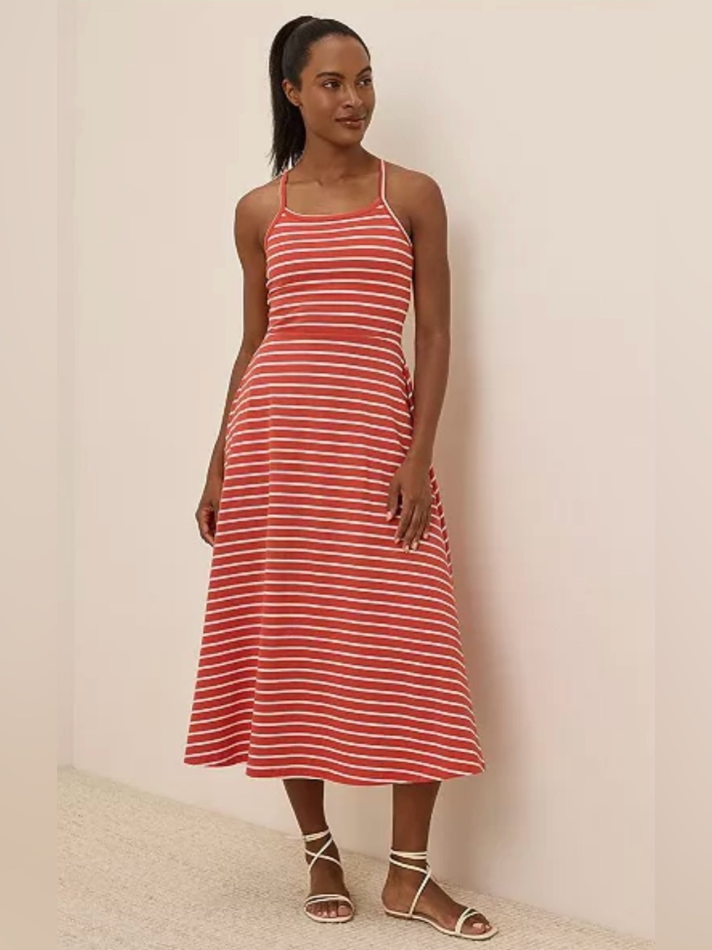 Pact Fit and Flare Midi Dress size XS
